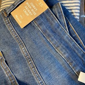 Madewell Curvy high-rise skinny crop jean 35T
